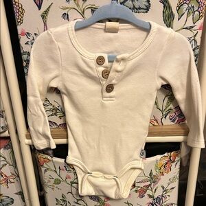 Charming Cream Kids Bodysuit with Buttons
